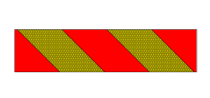 Kennzeichnungsfolie ECE70 Chevron