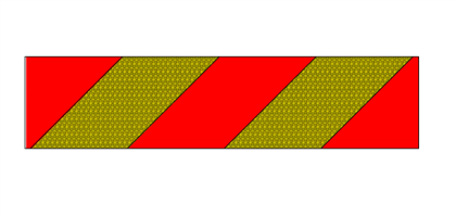Kennzeichnungsfolie ECE70 Chevron