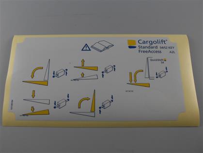 Bedienschild S4/S2 Key / A2L - Rechts