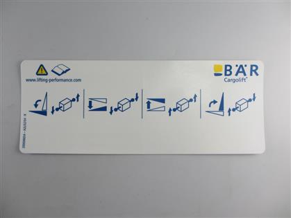Bedienschild EVO A2L/S2/S4 rechts
