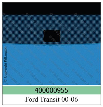 Frontscheibe grün Ford