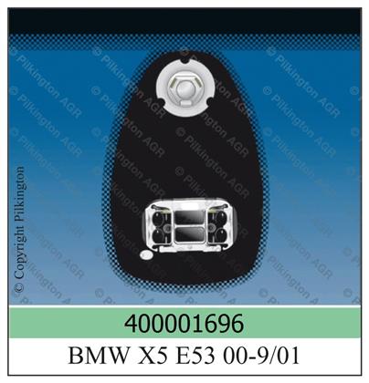 Frontscheibe grün mit Sensor BMW