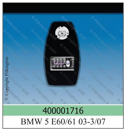 Frontscheibe grün mit Sensor BMW