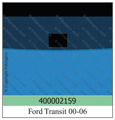Frontscheibe grün Ford
