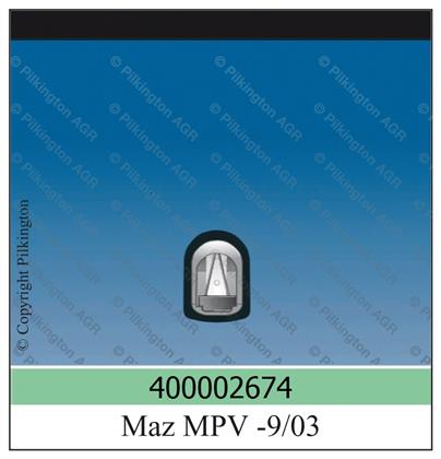 Frontscheibe grün Mazda