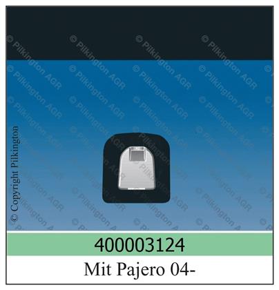 Frontscheibe grün Mitsubishi