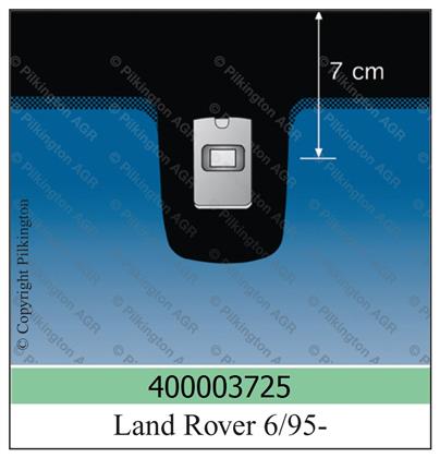 Frontscheibe grün Land Rover
