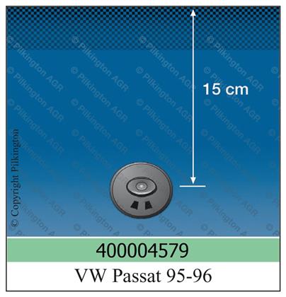 Frontscheibe grün VW