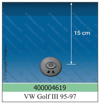 Frontscheibe grün VW