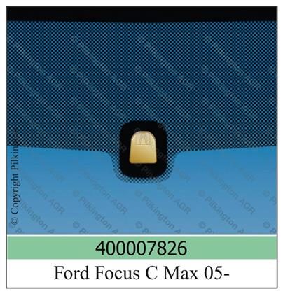 Frontscheibe grün Ford