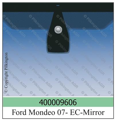 Frontscheibe blau Ford