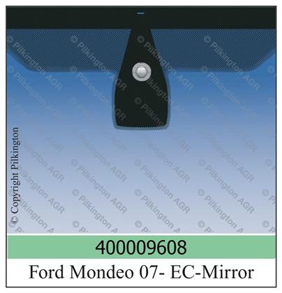 Frontscheibe blau Ford