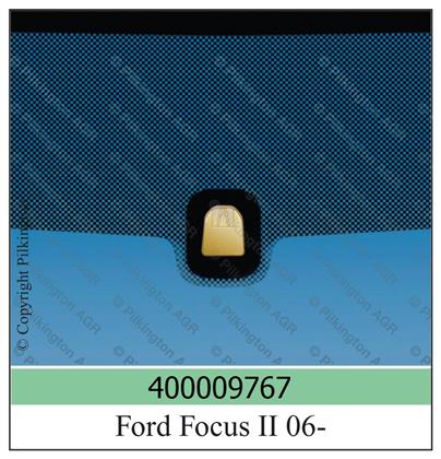 Frontscheibe grün Ford