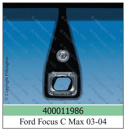 Frontscheibe blau Sensorvorb. Ford