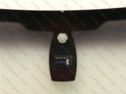 Frontscheibe dunkelgrau mit Sensor