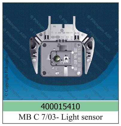 Frontscheibe blau mit Sensor Mercedes