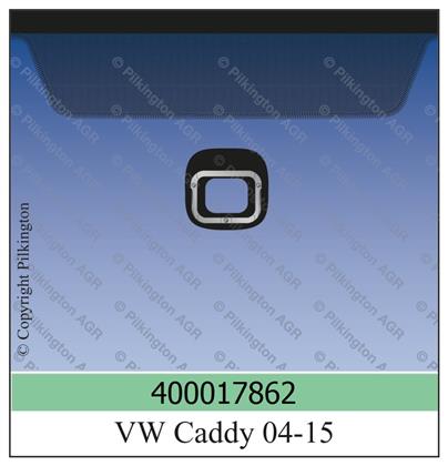 Frontscheibe grün mit Sensor VW