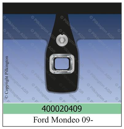 Frontscheibe grün Sensorvorb. Ford