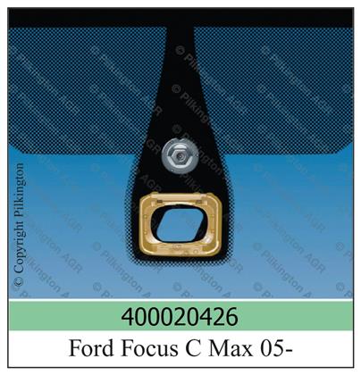Frontscheibe grün Sensorvorb. Ford
