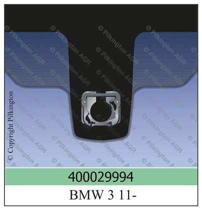 Frontscheibe grün BMW