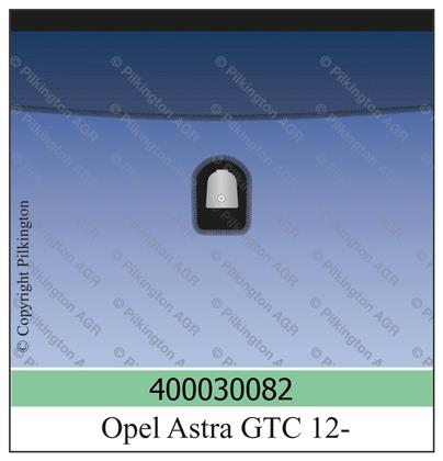 Frontscheibe grün Opel