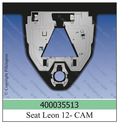 Frontscheibe grün Sensorvorb. Seat