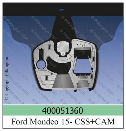Frontscheibe grün Sensorvorb. Ford