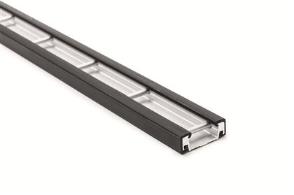 Stäbchen-Zurrschiene Aluminium. Länge 3000mm
