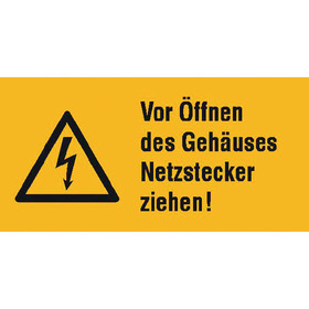 Warn-Kombischild Netzstecker