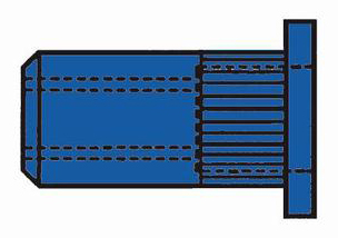 Blindnietm. M4X6X13 St