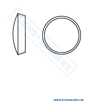 Kappen für Nummerschildschr.  weiss für