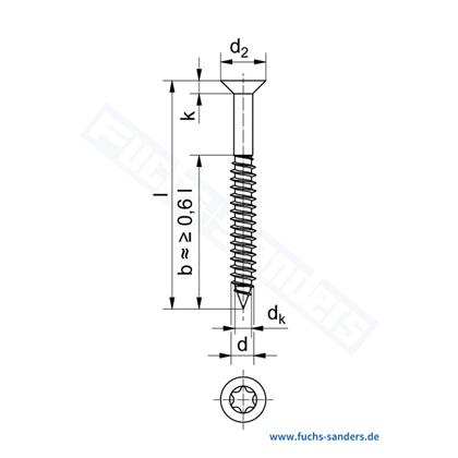 Spanplattenschraube 6X180 V2A