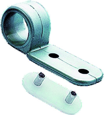 Planenhaken,geschl. Kunststoff silber