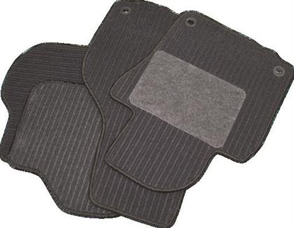 Fußmattensatz Textil anthrazit/schwarz