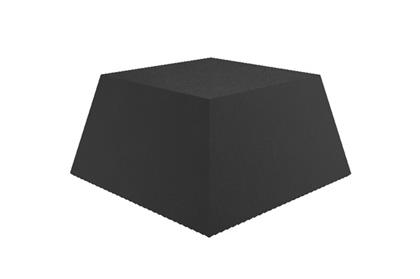 Gummi Trapezblock uni