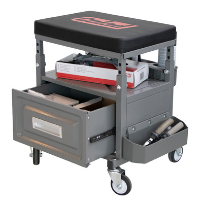 Werkstatthocker Deluxe mit Schublade