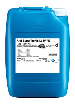 Motoröl Supertronic LL IV FE 0W20 20l
