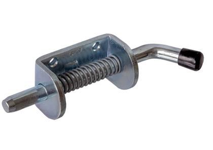 Federriegel mit Anschraubplatte, verz.