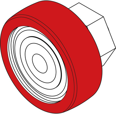 Laufrolle Laufteil Versus (Kunststoff)