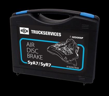 Werkzeugkoffer, Druckluftscheibenbremse