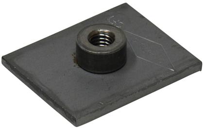 Anschweißplatte Zweirohrs. BG4