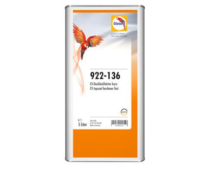 922-136 2K-CV-Decklackhärter VOC, kurz, 5 l
