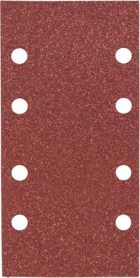 Schleifblatt-Set Best for Wood, 8 Löcher, 10-teilig, 93 x 185 mm, 80