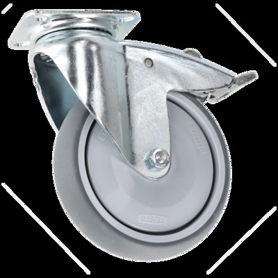 Lenkrolle 125mm mit Bremse