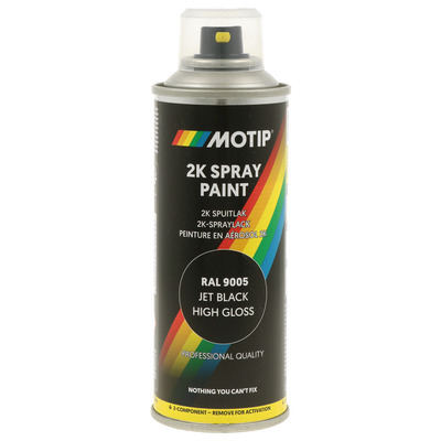 2K Sprühfarbe RAL 9005 glänzend 200ml