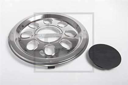 Radkappe 17,5" Nirosta chrom