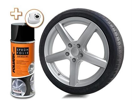 Felgenlack silber metallic matt