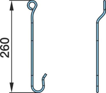 Haken für Kurbel 260mm