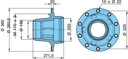 Nabe Hzf 16010 W M170X2 A