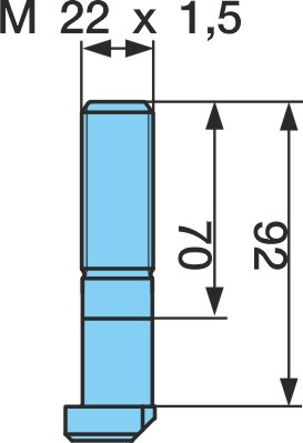 Radbolzen M22X1,5X92 Dac 10.9 Pass-Bo13